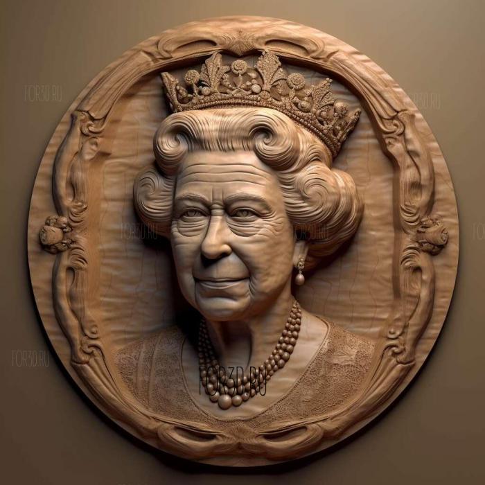 queen elizabeth 4 stl model for CNC